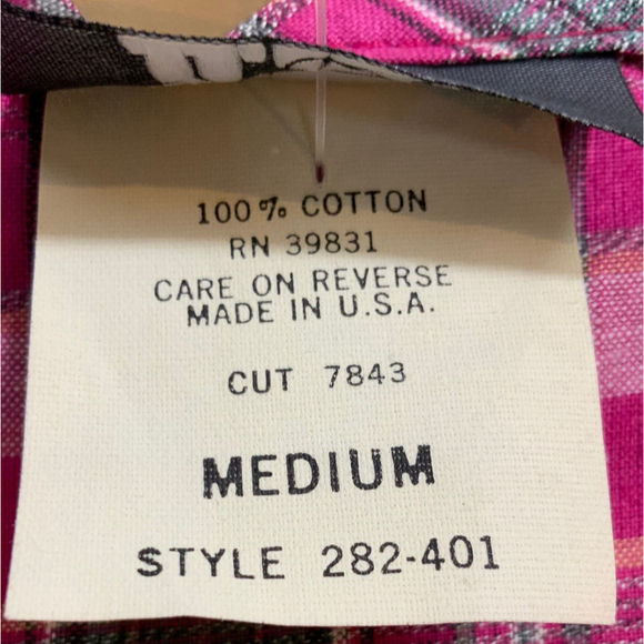 Fritzi Women's Plaid Dress Pockets Med Round Neck Red Green Cottagecore Babydoll - Picture 16 of 16